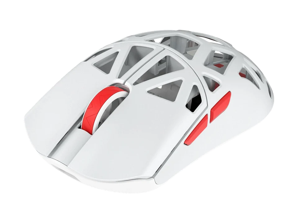 WLMOUSE BEAST X V2, White & Red